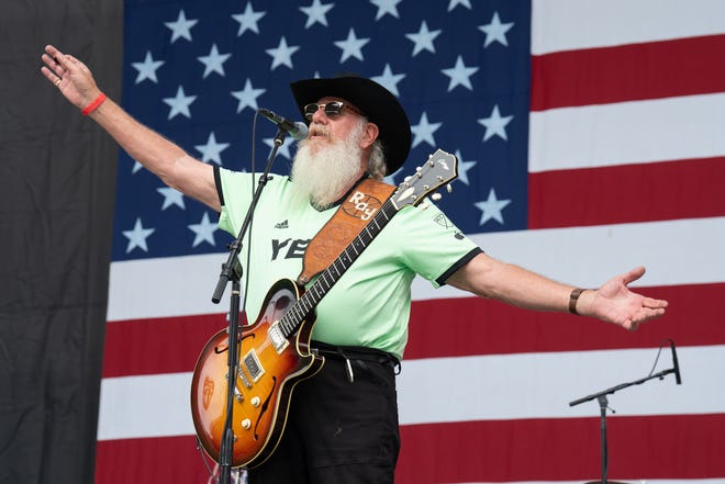 Ray Benson of Asleep at the Wheel performs in concert during Willie Nelson's 4th of July Picnic at Q2 Stadium on July 04, 2023 in Austin, Texas.